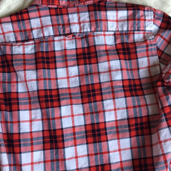 GAP Petite Plaid Long Sleeve Shirt Top - Picture 3 of 3